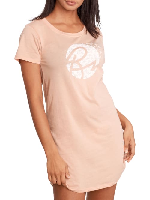Bare The Cotton Jersey Sleep Shirt In Cameo Rose