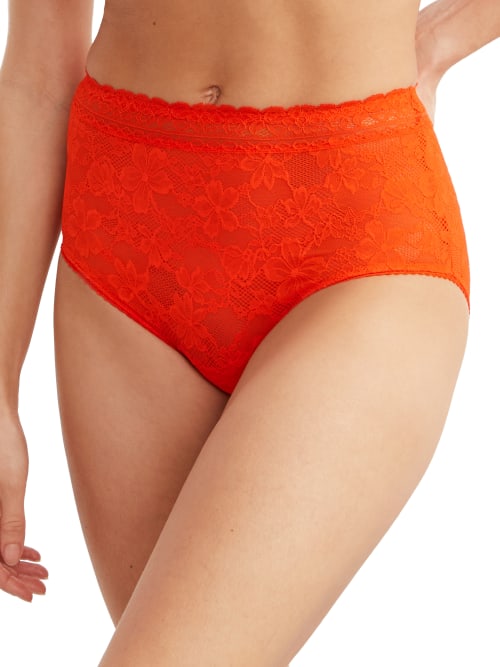 Shop Bare The Soft Stretch High-waist Lace Brief In Poppy