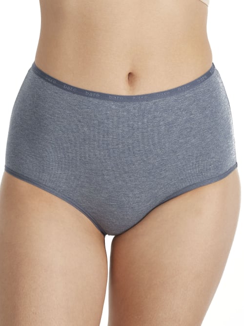 Bare The Easy Everyday Cotton Brief In Blue Heather