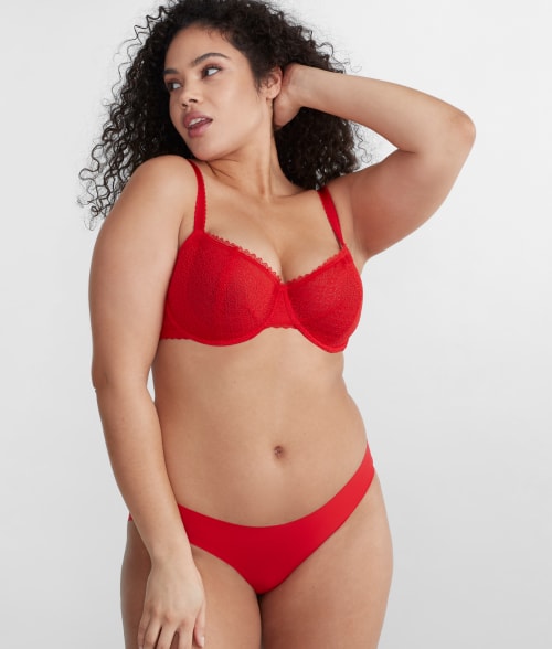 Shop Bare The Easy Everyday No Show V-kini In Goji Berry