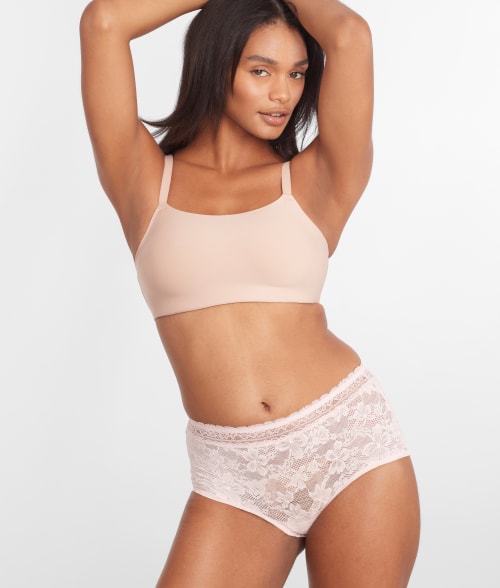 Shop Bare Soft Stretch Lace Boyshort In Ly There