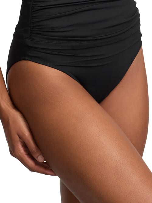 Shop Bare The Slimming High Leg Bikini Bottom In Black