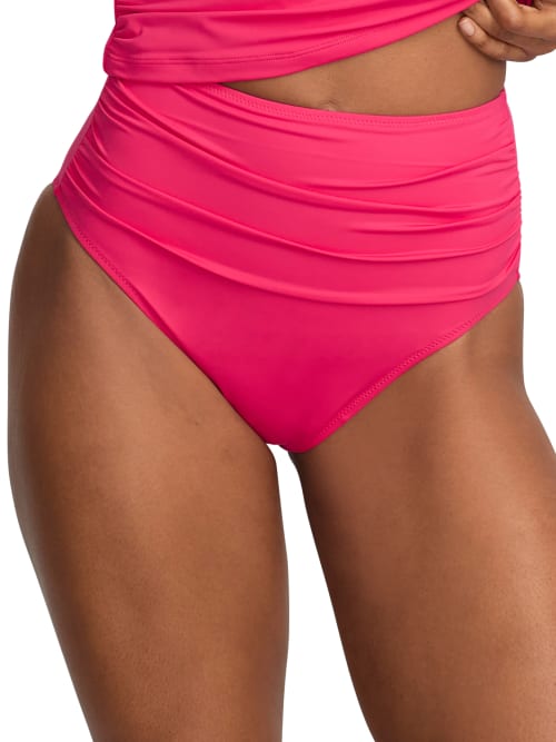 Shop Bare The Slimming High Leg Bikini Bottom In Raspberry Sorbet