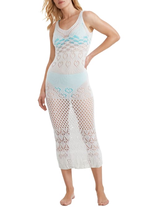 Beach Riot Tracy Crochet Cover-up Dress In White