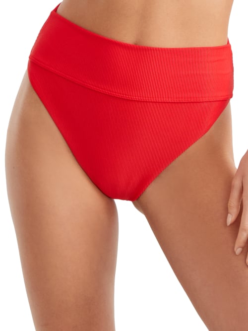 Shop Beach Riot Highway High-waist Bikini Bottom In Red