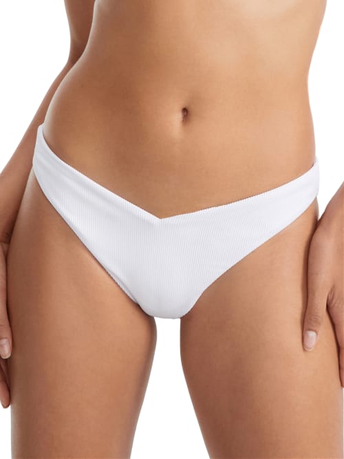 Shop Beach Riot Vanessa Hi-cut Bikini Bottom In White
