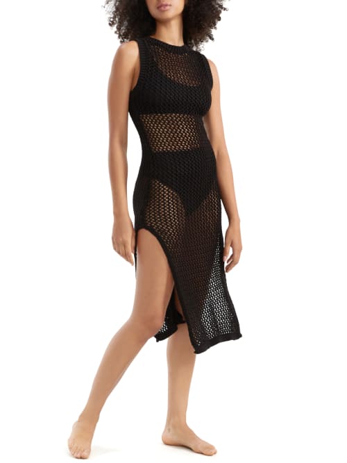 Shop Beach Riot Holly Cover-up Dress In Black