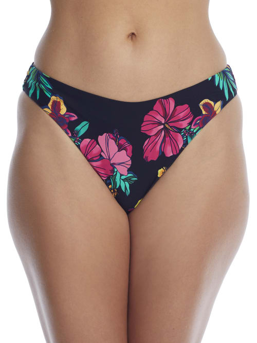 Birdsong Polynesian Floral Cheeky Bikini Bottom