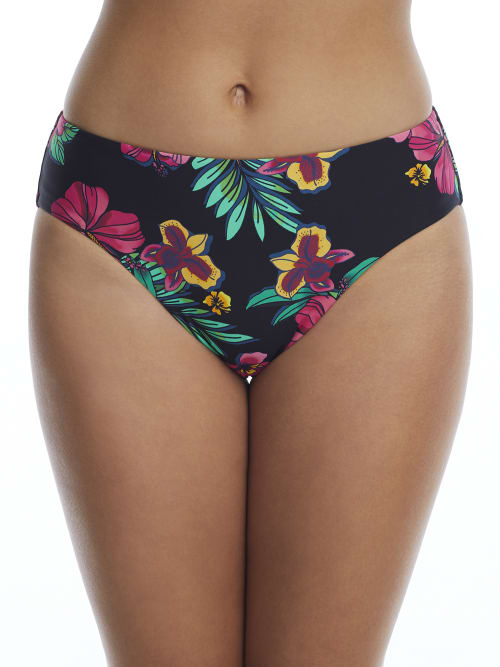 Birdsong Polynesian Floral Basic Bikini Bottom