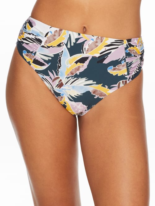 Wanderlust Ruched High-Waist Bikini Bottom - 1105276 - Swimwear Birdsong is a contemporary lifestyle brand featuri sku 1105276