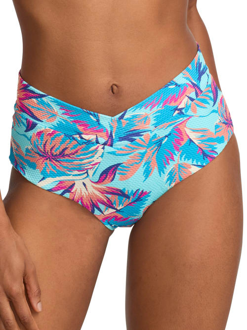 Shop Birdsong Retro Full Bikini Bottom In Tropical Tranquility