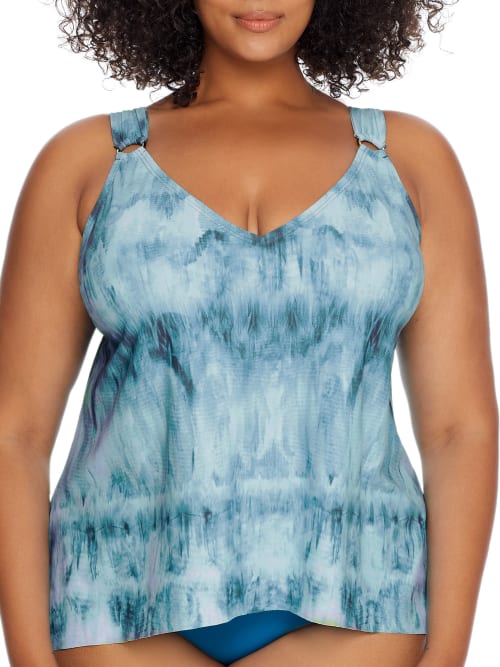 flyaway tankini top plus size