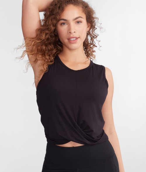 Shop Body Up Get Twisted Tank In Black