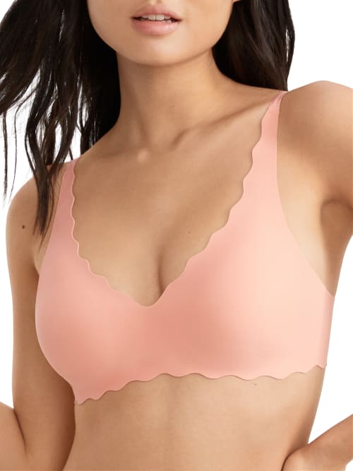 B.tempt'd By Wacoal B.wow'd Convertible Wire-free Bra In Peach Amber