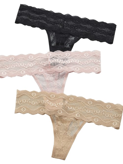 Lace Kiss Thong 3-Pack