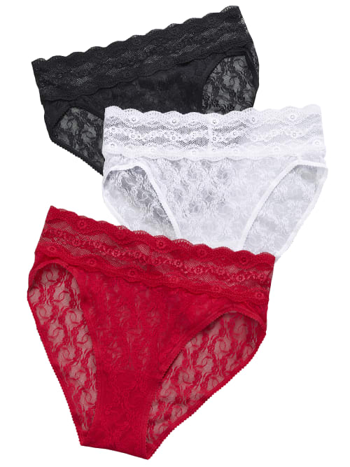 Lace Kiss Hi-Cut Brief 3-Pack