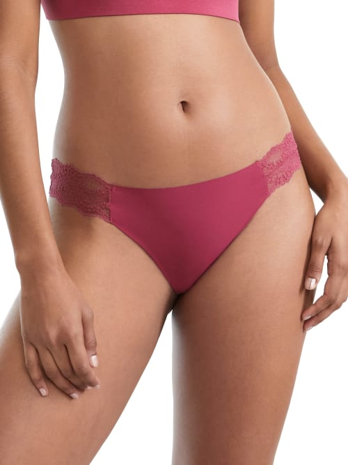 B.tempt'd By Wacoal B.bare Thong In Raspberry Coulis