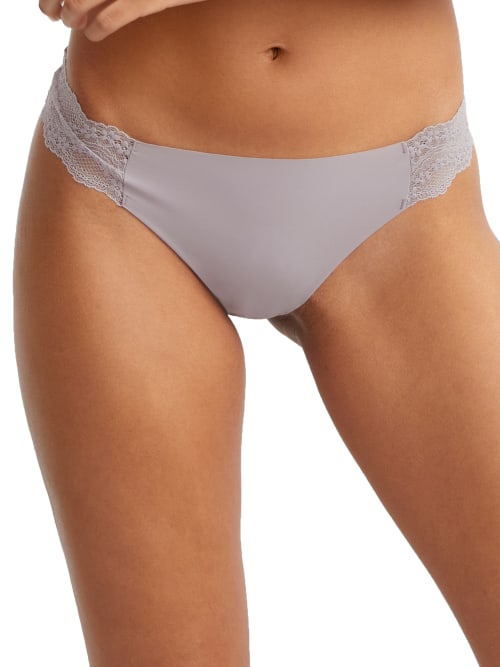B.tempt'd By Wacoal B.bare Thong In Lilac Grey