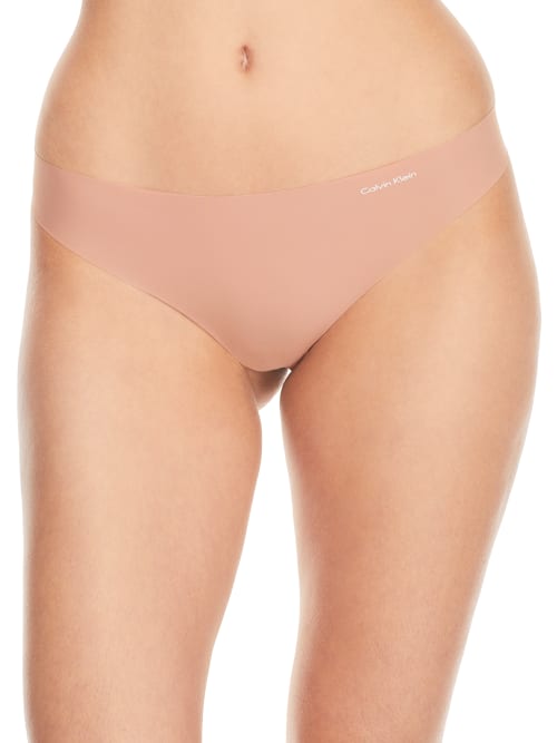 Calvin Klein Invisibles Thong In Light Chestnut