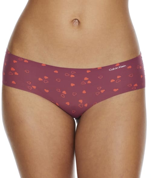 Calvin Klein Printed Invisibles Hipster In Dot,dash Print
