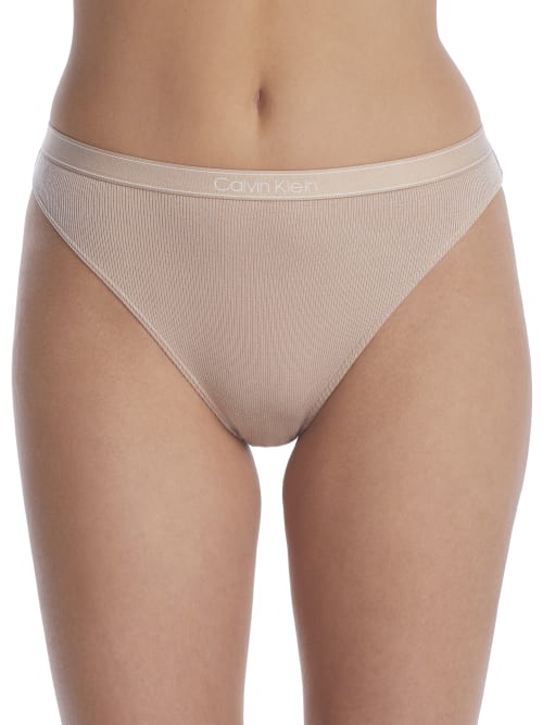 Calvin Klein Women's Pure Ribbed Hipster Underwear Qf6444 In Cedar