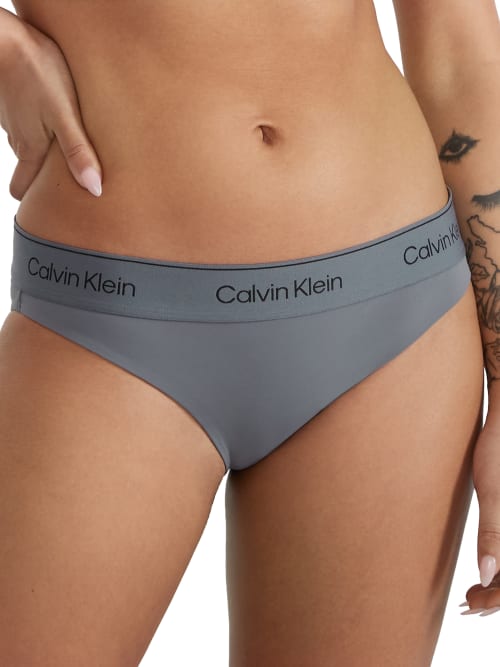 Calvin Klein Performance Bikini In Asphalt Grey