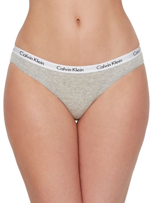Calvin Klein Carousel Bikini 3-pack In White,grey,logo