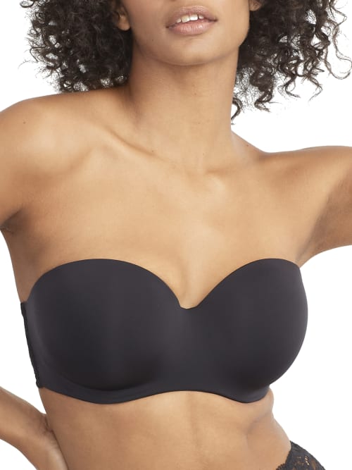 Shop Camio Mio Lightly Lined Strapless Multiway Bra In Black