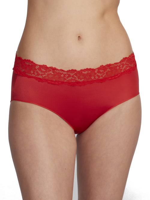 Shop Camio Mio Shine Hipster With Lace In Goji Berry