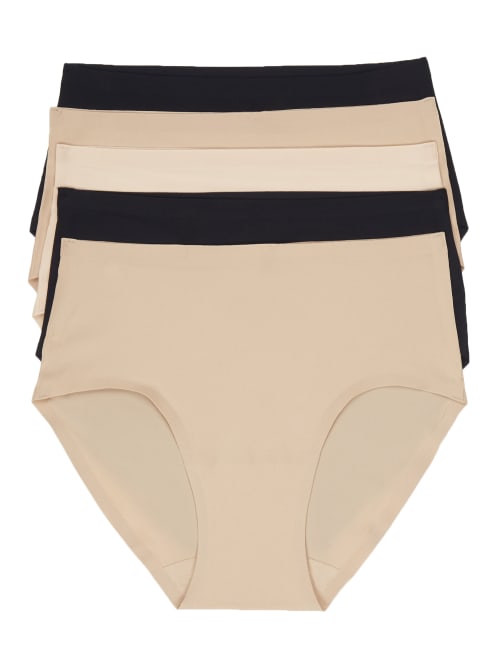 Chantelle Soft Stretch Hipster 5-pack In Black,nude,blush
