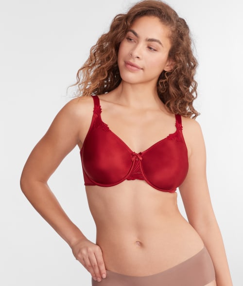 Shop Chantelle Hedona Minimizer Bra In New Passion Red