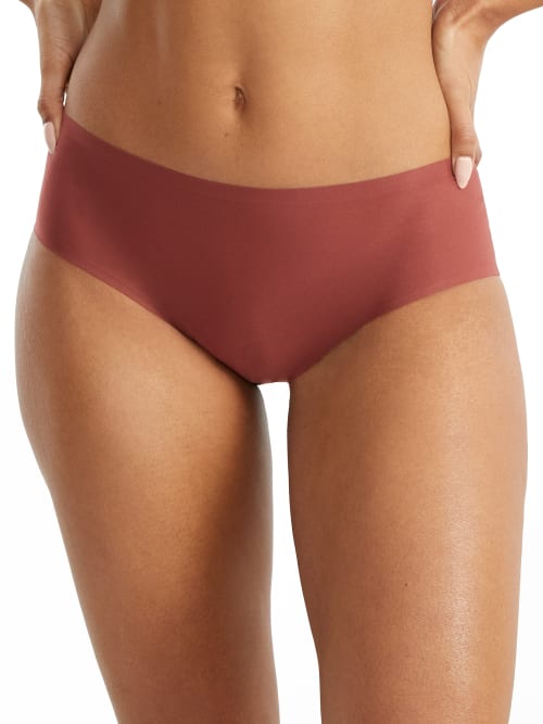 Shop Chantelle Soft Stretch Hipster In Mahogany