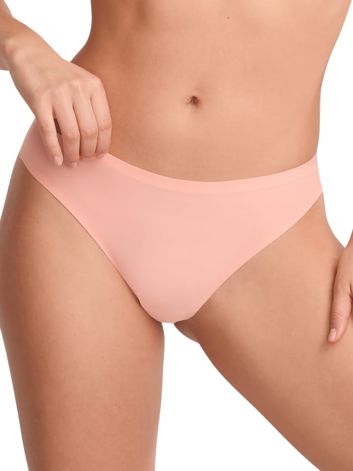 Chantelle Soft Stretch Thong In Candlelight Peach
