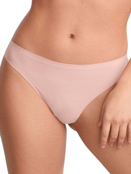 Shop Chantelle Soft Stretch Thong In English Rose