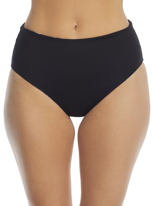 Coco Reef Contours High-waist Bikini Bottoms Women's Swimsuit In Castaway Black