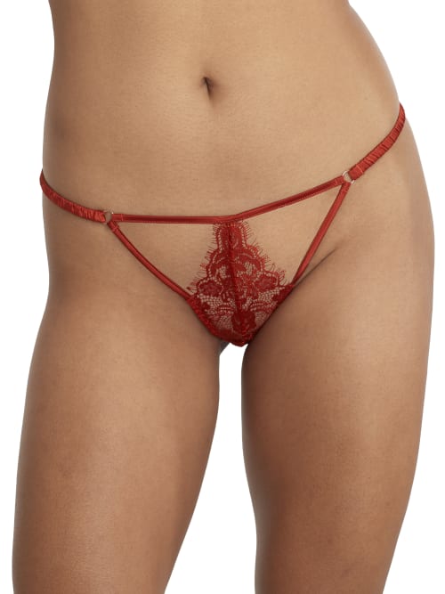 Shop Coco De Mer Valerie Thong In Amber