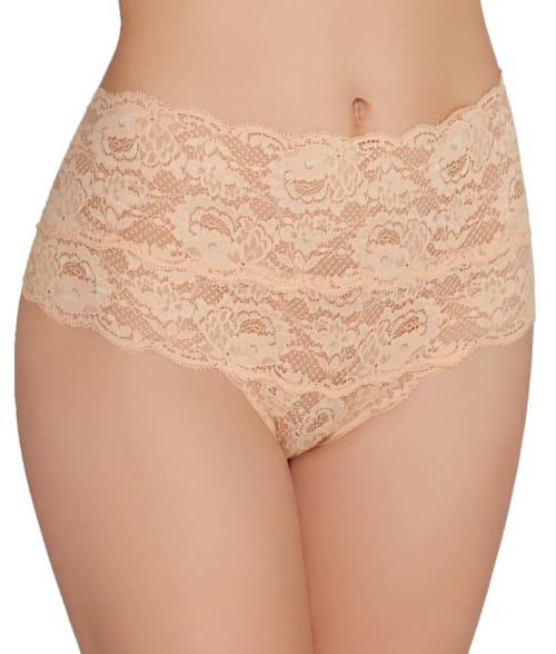 Cosabella Never Say Never Hi-rise Thong In Blush