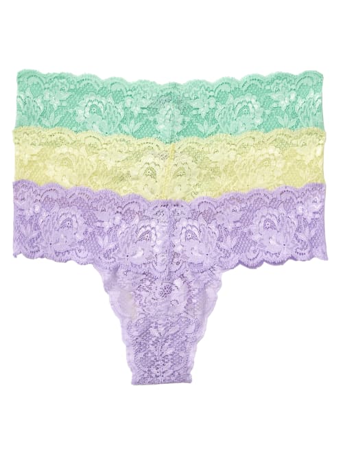 Cosabella Never Say Never Cutie Low Rise Thong 3-pack In Pastel Assorted