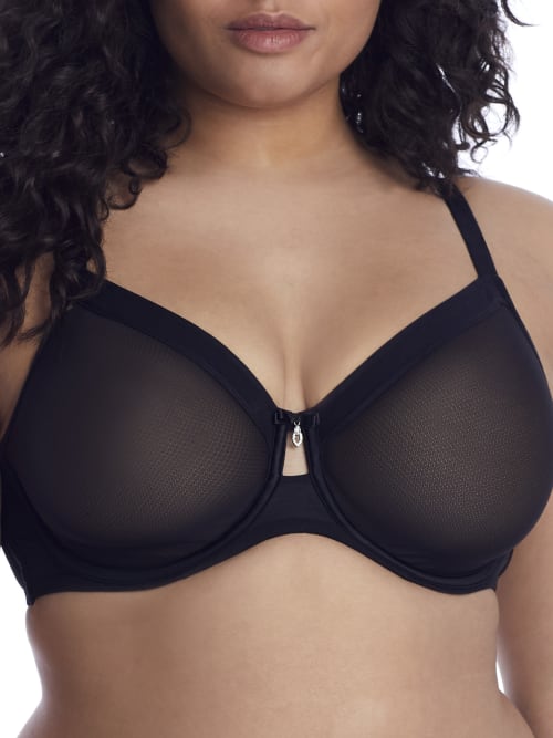 Shop Curvy Couture All You Mesh Bra In Black