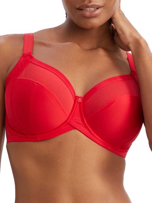 Curvy Kate Wonderfully Side Support Bra In Strawberry Red