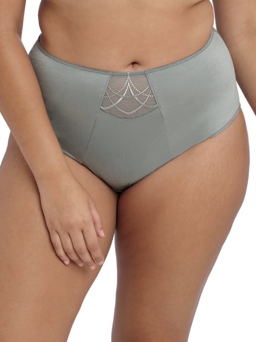 Elomi Cate Full Figure High Waist Briefs In Willow
