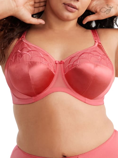Elomi Cate Full Figure Underwire Lace Cup Bra El4030, Online Only In White