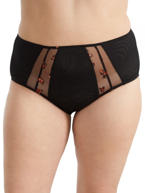 Elomi Sachi Full Brief In Black Butterfly