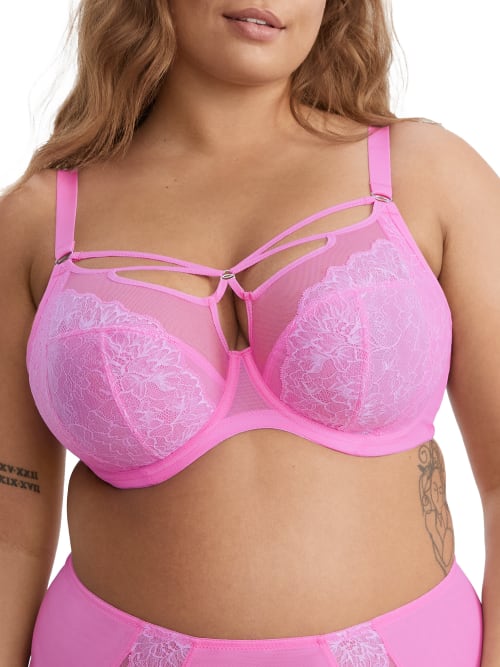 Elomi Brianna Cage Plunge Bra In Very Pink