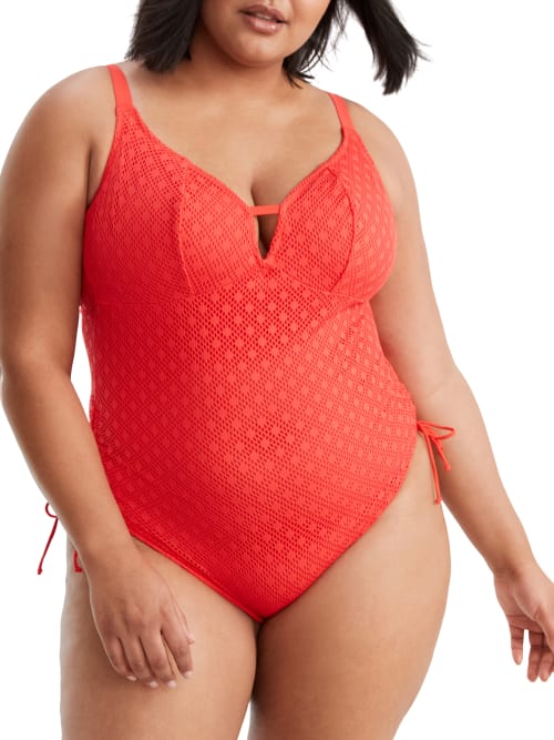 Elomi Plus Size Bazaruto One-piece In Sunset