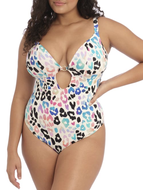 Elomi Plus Size Party Bay One-piece In Multi