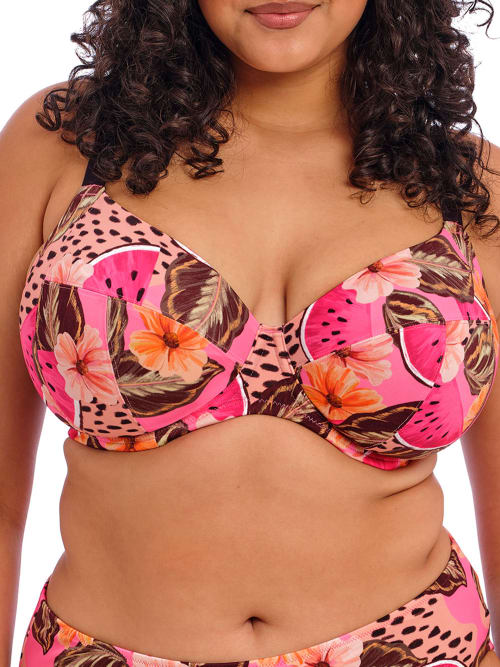 Plus Size Cabana Nights Plunge Underwire Bikini Top