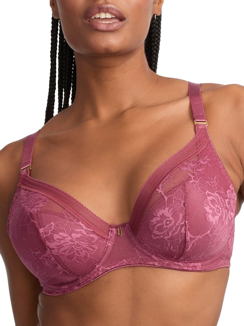 Fusion Lace Padded Plunge Bra