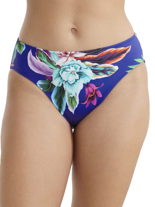 Shop Fantasie Halkidiki Mid Rise Bikini Bottom In Ultramarine