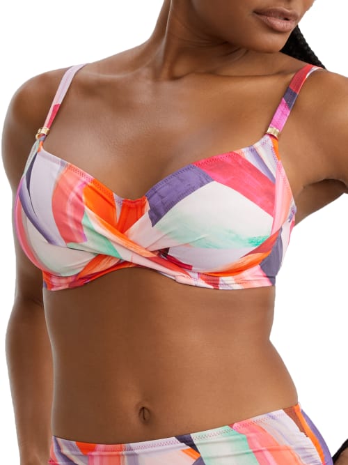 Fantasie Aguada Beach Wrap Full Cup Bikini Top In Sunrise